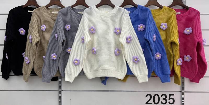 Swetry damskie Roz Standard, Mix Kolor .Paczka 10 szt
